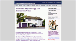 Desktop Screenshot of crosslanesphysio.com